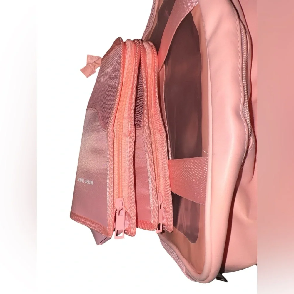 Cute Pink Travel Season Washbag Set w/ Mesh Pouches - Toiletry Organizer